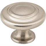 Elements 107SN 107 Arcadia 1-5/16" Zinc Cabinet Knob Satin Nickel