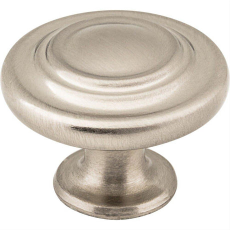 Elements 107SN 107 Arcadia 1-5/16" Zinc Cabinet Knob Satin Nickel