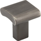 Elements 183BNBDL 183 Park 1" Zinc Cabinet Knob Brushed Pewter