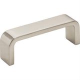 Elements 193-3SN-3 Asher 3-1/4" Zinc Cabinet Pull Satin Nickel