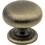 Elements 2980AB 2980 Florence 1-1/4" Zinc Cabinet Knob Brushed Antique Brass