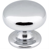 Elements 2980PC 2980 Florence 1-1/4" Zinc Cabinet Knob Polished Chrome