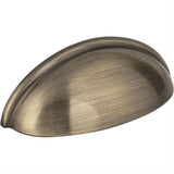 Elements 2981AB 2981 Florence 3-11/16" Zinc Cabinet Pull Brushed Antique Brass