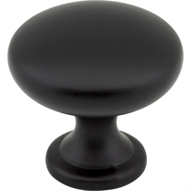 Elements 3910-MB Madison 1-3/16" Matte Black Zinc Cabinet Knob
