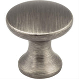 Elements 3915-BNBDL Geneva 1" Zinc Cabinet Knob Brushed Pewter
