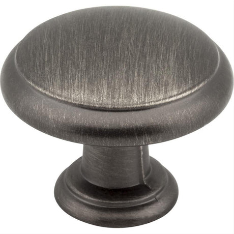 Elements 3940-BNBDL Gatsby 1-3/16" Zinc Cabinet Knob Brushed Pewter