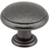 Elements 3940-DACM Gatsby 1-3/16" Zinc Cabinet Knob Gun Metal