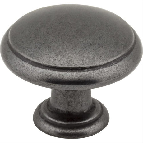 Elements 3940-DACM Gatsby 1-3/16" Zinc Cabinet Knob Gun Metal