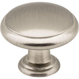 Elements 3940-SN Gatsby 1-3/16" Zinc Cabinet Knob Satin Nickel