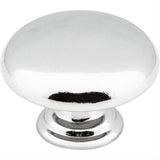 Elements 3950-PC Gatsby 1-3/16" Zinc Cabinet Knob Polished Chrome