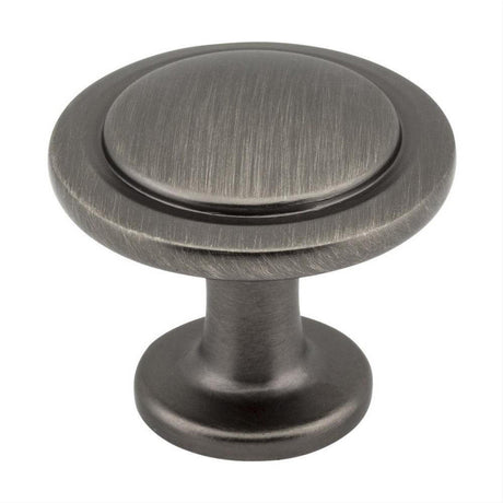 Elements 3960-BNBDL Gatsby 1-1/4" Zinc Cabinet Knob Brushed Pewter