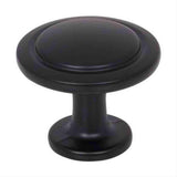 Elements 3960-MB Gatsby 1-1/4" Zinc Cabinet Knob Matte Black