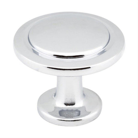 Elements 3960-PC Gatsby 1-1/4" Zinc Cabinet Knob Polished Chrome