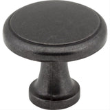 Elements 3970-DACM Gatsby 1-3/16" Zinc Cabinet Knob Gun Metal