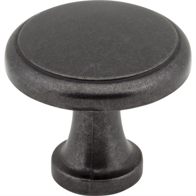 Elements 3970-DACM Gatsby 1-3/16" Zinc Cabinet Knob Gun Metal