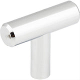 Elements 40PC 40 Naples 1-9/16" Steel T-Shaped Cabinet Pull Polished Chrome
