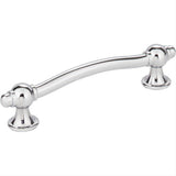 Elements 575-96PC-96 Syracuse 4-7/8" Zinc Cabinet Pull Polished Chrome