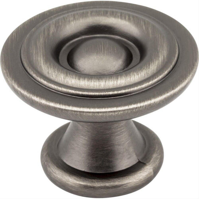 Elements 575BNBDL 575 Syracuse 1-3/16" Zinc Cabinet Knob Brushed Pewter