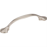 Elements 647-96SN-96 Watervale 5-3/8" Zinc Cabinet Pull Satin Nickel