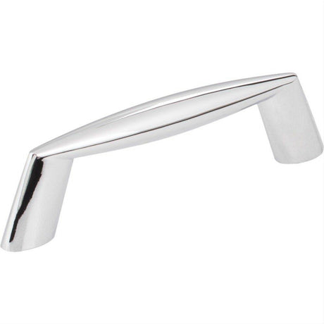 Elements 988-3PC-3 Zachary 3-3/4" Zinc Cabinet Pull Polished Chrome