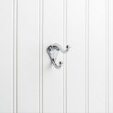 Elements YD10-231PC 2-5/16" Double Zinc Wall Mount Coat Hook Polished Chrome