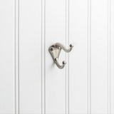 Elements YD10-231SN 2-5/16" Double Zinc Wall Mount Coat Hook Satin Nickel