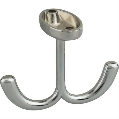 Elements YD20-156PC 1-9/16" Double Zinc Ceiling Mount Coat Hook Polished Chrome
