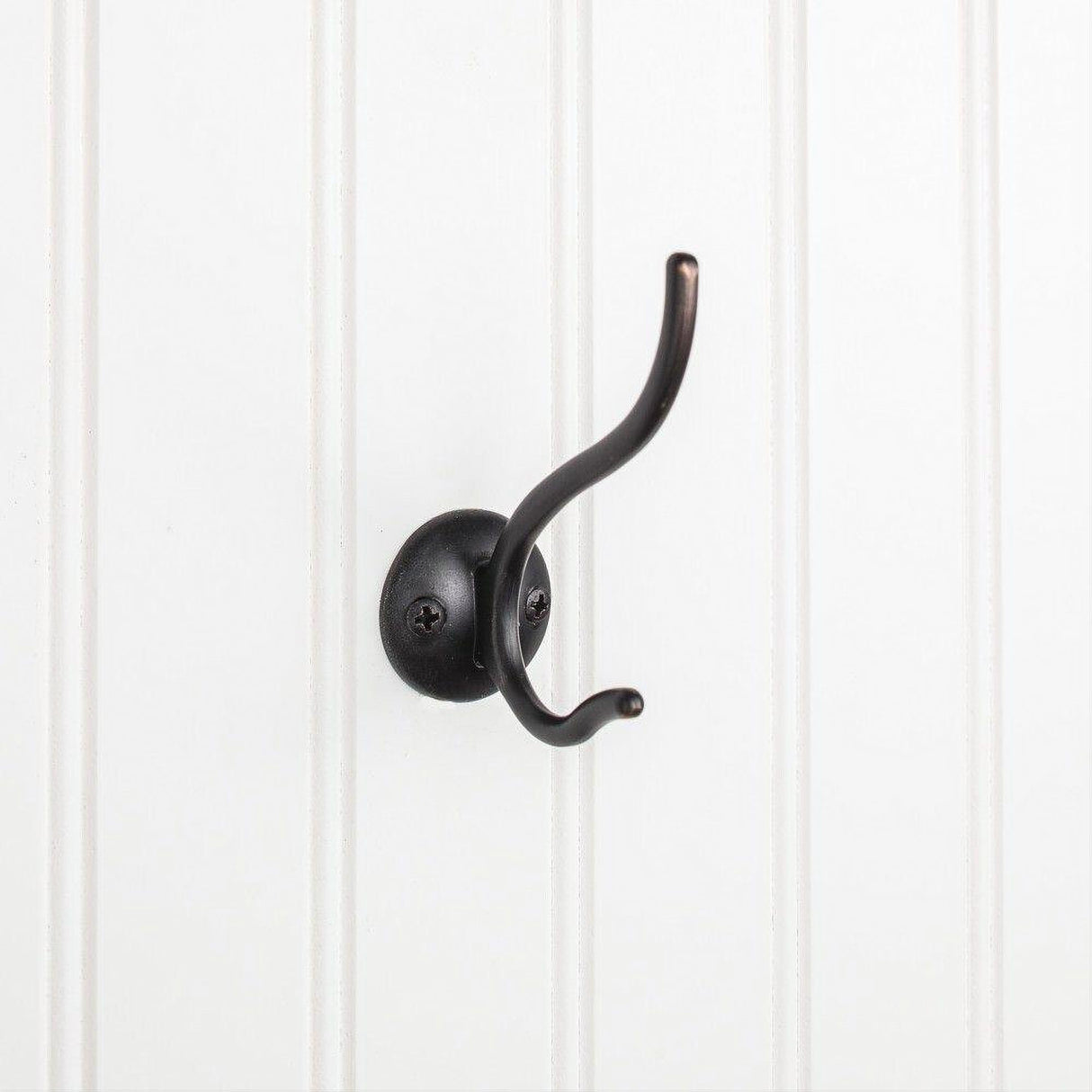 Elements YD30-381DBAC 3-13/16" Double Zinc Wall Mount Decorative Coat Hook Brushed Oil Rubbed Bronze