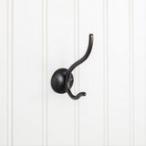 Elements YD30-381DBAC 3-13/16" Double Zinc Wall Mount Decorative Coat Hook Brushed Oil Rubbed Bronze