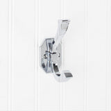 Elements YD45-431PC 4-5/16" Double Zinc Wall Mount Hook Polished Chrome