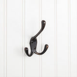 Elements YT40-400DBAC 4" Triple Zinc Wall Mount Coat Hook Brushed Oil Rubbed Bronze