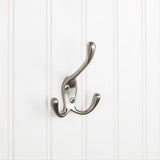 Elements YT40-400SN 4" Triple Zinc Wall Mount Coat Hook Satin Nickel