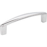 Elements Z115-96PC-96 Lindos 4-5/16" Zinc Cabinet Pull Polished Chrome