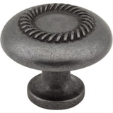 Elements Z118-DACM Cypress 1-1/4" Zinc Cabinet Knob Gun Metal