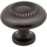 Elements Z118-DBAC Cypress 1-1/4" Zinc Cabinet Knob Brushed Oil Rubbed Bronze