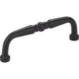 Elements Z259-3MB-3 Madison 3-3/8" Zinc Cabinet Pull Matte Black
