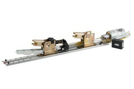 Von Duprin ELRETROKIT3 33 Series electric latch retraction retrofit kit in satin stainless, front view