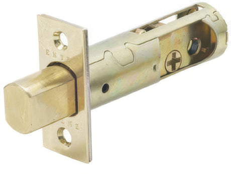 Emtek deadbolt latch in satin stainless, additional view