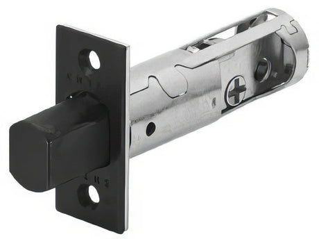 Emtek deadbolt latch in satin stainless, additional view