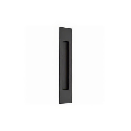 Emtek 220310US19 flat black flush pull