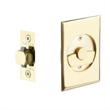 Emtek 2015US15A Privacy Pocket Door Tubular Lock with Privacy Strike Plate and Dust Box Pewter