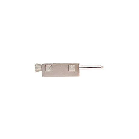 Emtek 206511 6-1/8" Length Non-Keyed Brass Patio Door Bolt Silver