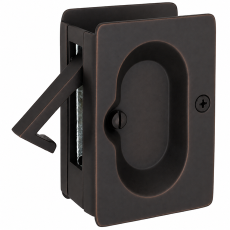 Emtek 2101US10B oil rubbed bronze pocket door lock