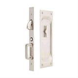 Emtek 2103US15134 2103US 7-1/2" Height Solid Brass Keyed Entry Pocket Door Mortise Lock Satin Nickel