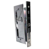 Emtek 2115US10BXUS14112 Rectangular Privacy Pocket Door Mortise Lock for 1-1/2" Door Oil Rubbed Bronze by Polished Nickel Lifetime
