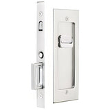 Emtek 2115US15138 2115US138 Modern Rectangular Privacy Pocket Door Mortise Lock for 1-3/8 Inch Satin Nickel