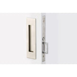Emtek 2154US15138 2154US138 Narrow Modern Rectangular Passage Pocket Door Mortise Lock Satin Nickel