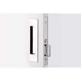 Emtek 2154US26138 2154US138 Narrow Modern Rectangular Passage Pocket Door Mortise Lock Polished Chrome