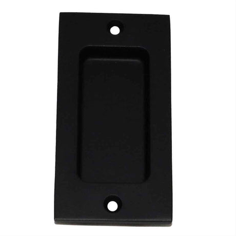 Emtek 220404FB Modern Rectangular 2" x 4" Flush Pull Flat Black Bronze