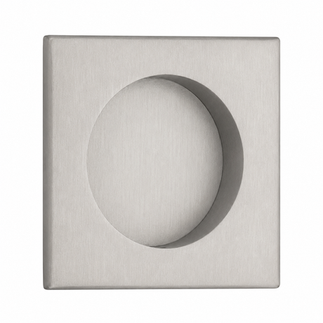 Emtek 2213US15 square flush pull in Satin Nickel